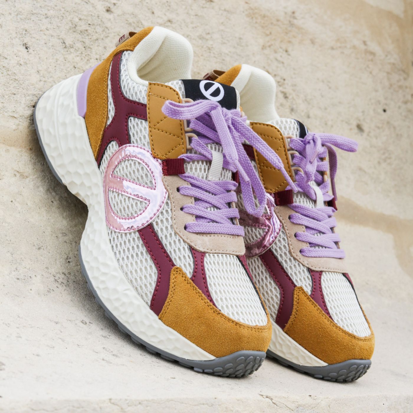 CARTER 2.0 RUNNER W - RETRO/SDE/MAT - BEIGE/OCRA/BORDEAUX